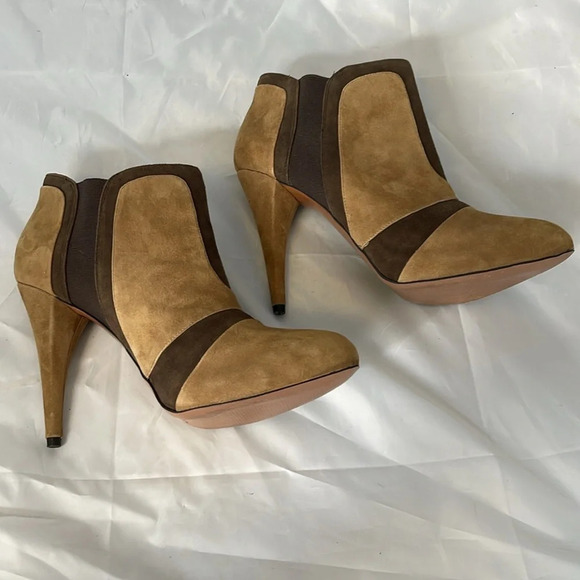 BGBGENERATION 2 Tone Brown Laddies Leather Booties Hidden 1/2” Platform Size 10 - Picture 4 of 14